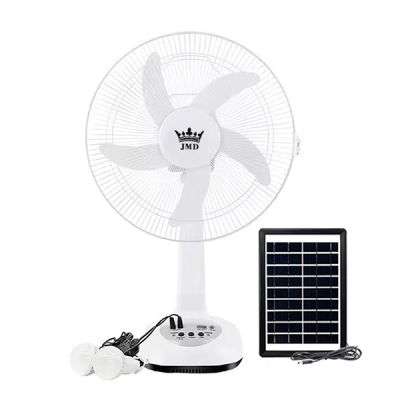 Ventilador de mesa recargable 16" con panel solar - JMD MS-165FR