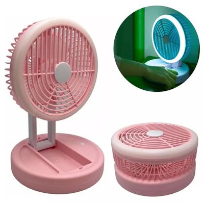 Ventilador de mesa recargable 30x17 cm con luz - ICT 5116822562