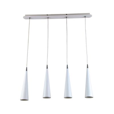 Lámpara Colgante 4xGU10 Blanco LC