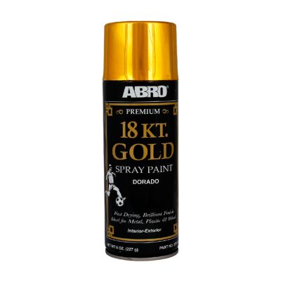 Pintura Spray (Oro 18 Kilates) 400 Ml Abro (Pc318) (Sp318)
