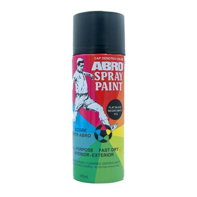 Pintura Spray (Negro Mate) 400Ml Abro (Pn12)