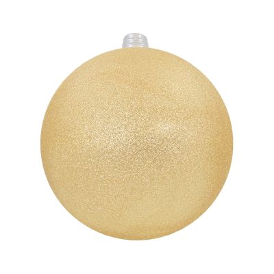 Bola Navideña Dorada Escarchada 30cm BBL KA384 – Decoración Sofisticada