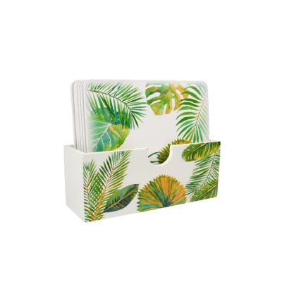 Portavasos 6 Piezas Cuadrado Ramas Big Home HO-2782 – Decoración de Mesa