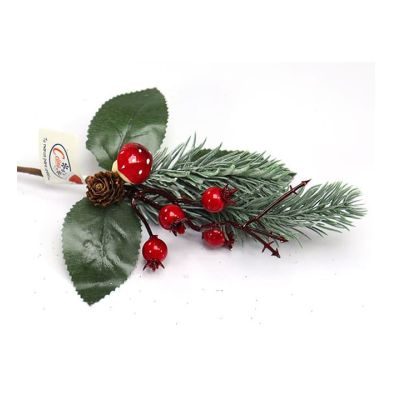 Pick navideño 28 cm – pino y bayas Celina