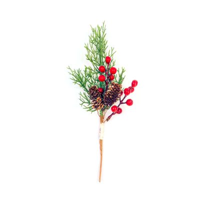 Pick Navideño 29cm Pino/Bayas Rojas Celina 0660132 – Decoración Natural