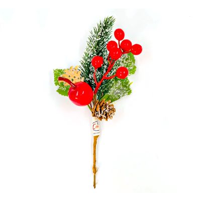 Pick Navidad 24cm Manzana Bayas Rojas CELINA