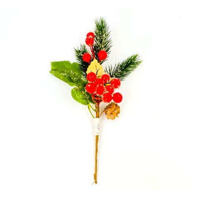 Pick Navidad 24cm Bayas rojas Hoja CELINA