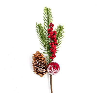 Pick navideño nevado 32 cm – decoración Celina