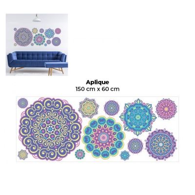 Aplique Adhesivo Mandala Morado Contact