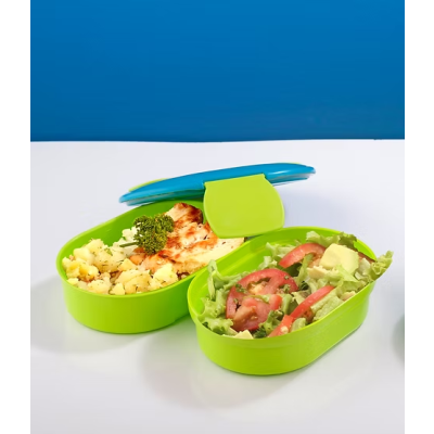 Lonchera Plástica con 2 Envases Damecos PC-DUO – Transporte de Alimentos