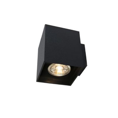 Aplique de Techo Cuadrado GU10 Negro Kuarzo