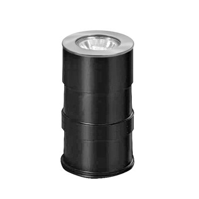 Lámpara Piso Empotrable LED 1W 3000K Redondo Vidrio Deko