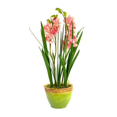 Orquídeas Artificiales con Pote 80cm FDR – Decoración