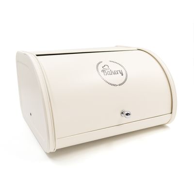 Panera Metálica Blanco/Rosa 32.5x27x18cm FD 20569 – Estilo Decorativo