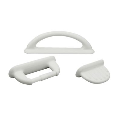 Juego accesorios baño 3 piezas cerámico blanco FV