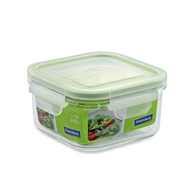 Repostero Vidrio Cuadrado 0.49L Glasslock MCSB-049 WRP523 – Almacenamiento Práctico