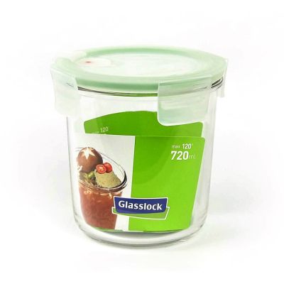 Repostero Vidrio Redondo 0.72L Glasslock MCCD-072 WRP529 – Almacenamiento Práctico