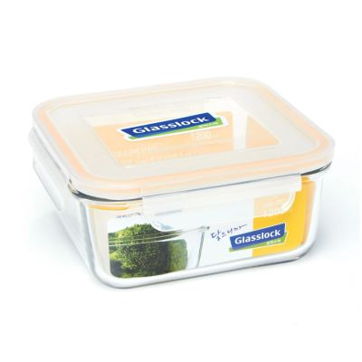 Repostero Vidrio Cuadrado Hermético 1.2L Glasslock MCSB-120 WRP534 – Gran Capacidad