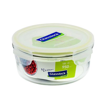 Repostero Vidrio Redondo Hermético 0.95L Glasslock MCCB-095 WRP536 – Conservación Segura