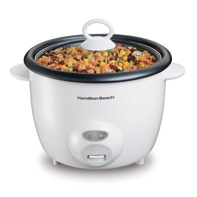 Olla arrocera 20 tazas blanca - Hamilton Beach 37532