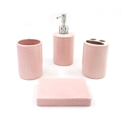 Juego accesorios baño 4 piezas blanco HL