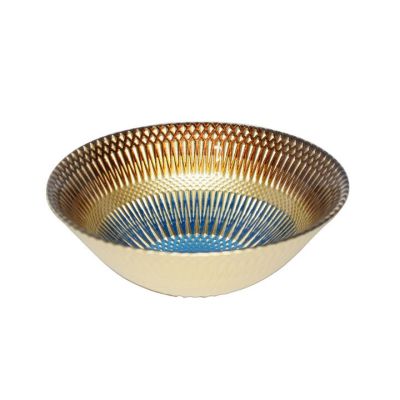 Bowl Vidrio 16cm Café/Azul Home Life 306212 – Estilo Decorativo