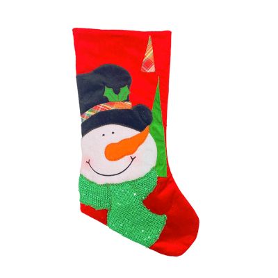 Bota Navideña Roja 50cm Muñeco/Nieve Home Life HL606816 – Decoración Clásica