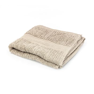 Toalla tocador 48x85 beige hilo peinado HTC (7909301306534)