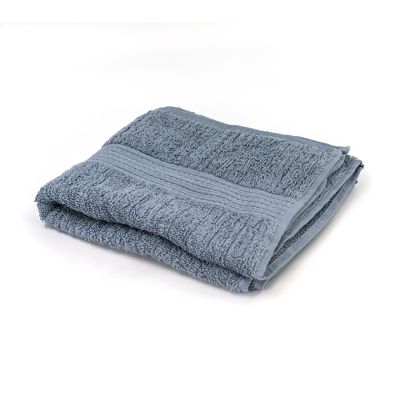 Toalla tocador 48x85 azul hilo peinado HTC (7909301449576)