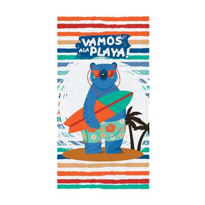 Toalla playa 60x110 Tirando Onda H&Cotton