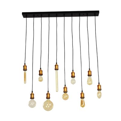 Lámpara Colgante Retro 10xE27 Boquillas IKE