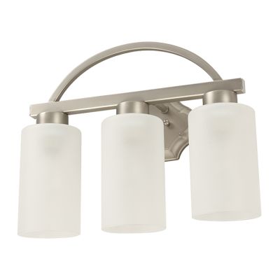 Lámpara de Pared 3xE27 Níquel Mate Cromo IKE