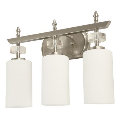 Lámpara de Pared 3xE27 Níquel Satin IKE