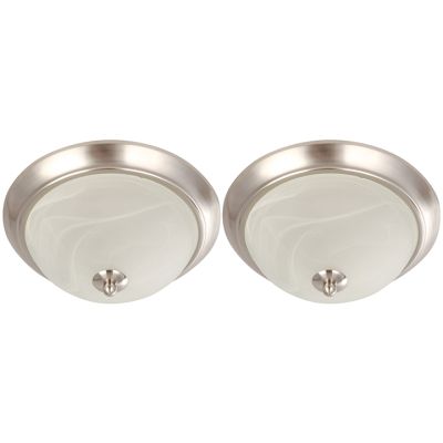 Lámpara de Techo 2 Unidades E27 Níquel Satin IKE