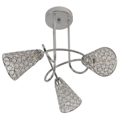 Lámpara de Techo 3xE14 Cromo IKE