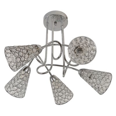 Lámpara de Techo 5xE14 Cromo IKE