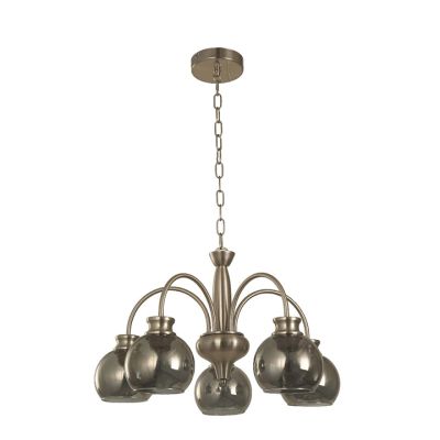 Lámpara Colgante 5xE27 Níquel Satin IKE