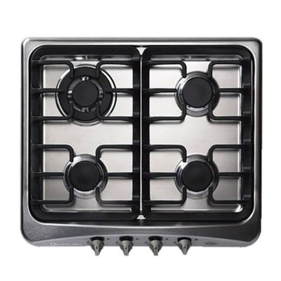 Encimera a gas 4 quemadores 60 cm negro cuarzo - Indurama ENG000