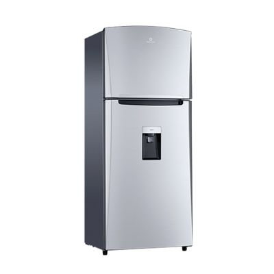 Refrigeradora 390L top mount cromada inverter con dispensador - Indurama RI-480