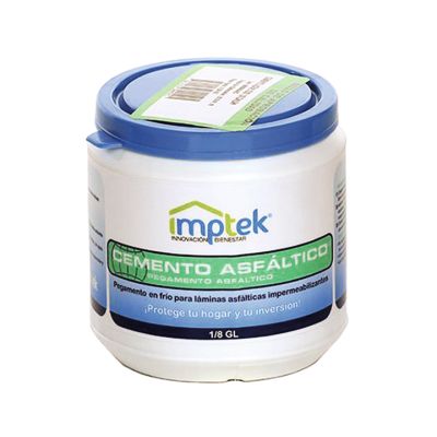 Cemento Asfáltico (1/8 Galón) Aditivo (0.5Kg) Alumband (473Ml) Imptek