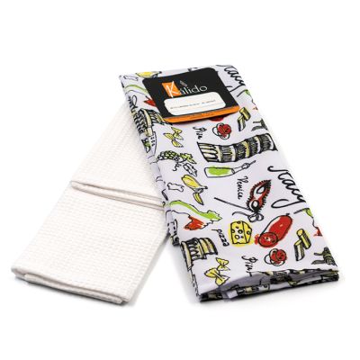 Set Limpión de Cocina 2 Piezas Italia 40x50cm Kal KH-002ITALIA – Estilo Temático