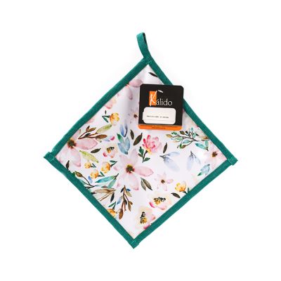 Coge Olla de Tela 23x23cm Floral Kal KH-003FLORAL – Seguridad en Cocina