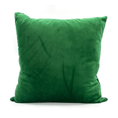 Cojín Llano Verde Esmeralda Velvet Fashion Basic 45x45cm Kalido