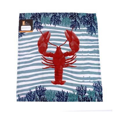 Limpión de Cocina Estampado Playa Langosta 45x41cm Kal PTHOMAN0059 – Diseño Marino