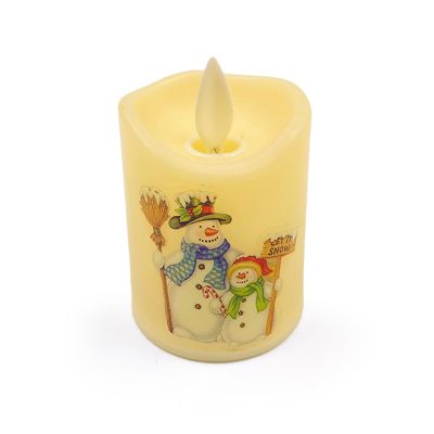 Adorno Navideño Vela Santa 10cm con Luz MIA7048 – Decoración Festiva