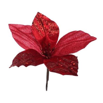 Flor navideña Poinsetia 20 cm – color rojo Fussion Miro