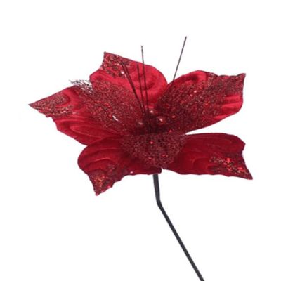 Flor navideña Poinsetia 30 cm – rojo Fussion Miro
