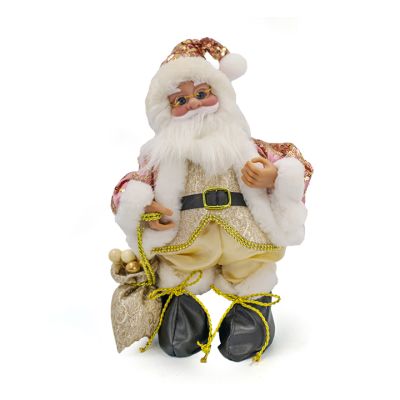 Santa decorativo navideño 35.5 cm – Goldrose con movimiento musical Maranelo