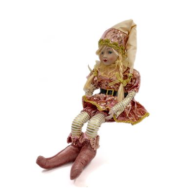 Arlequín navideño 43 cm – Goldrose con movimiento musical Maranelo