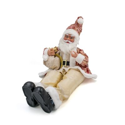 Santa decorativo sentado 66 cm – Goldrose con movimiento musical Maranelo